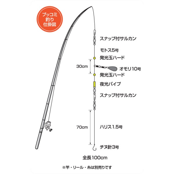 釣り入門セット 黒鯛・スズキ ブッコミ釣りセット